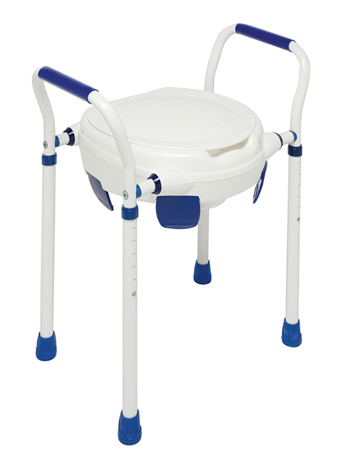 Salernisupphækkun – 11 cm með ramma og loki Salernisupphækkun – 11 cm með ramma og loki