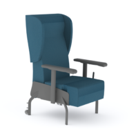 Stál slökunarstóll með eyra