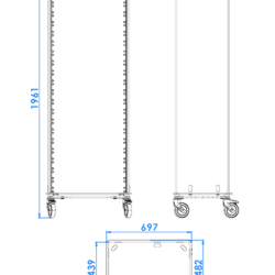 Skúffuskápur - þarf að útbúa